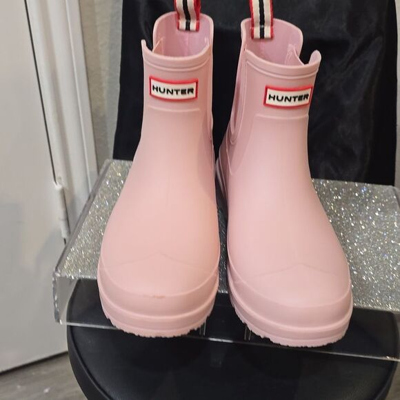 Hunter Tabitha Chelsea Rain Boots- Pink - Picture 9 of 11